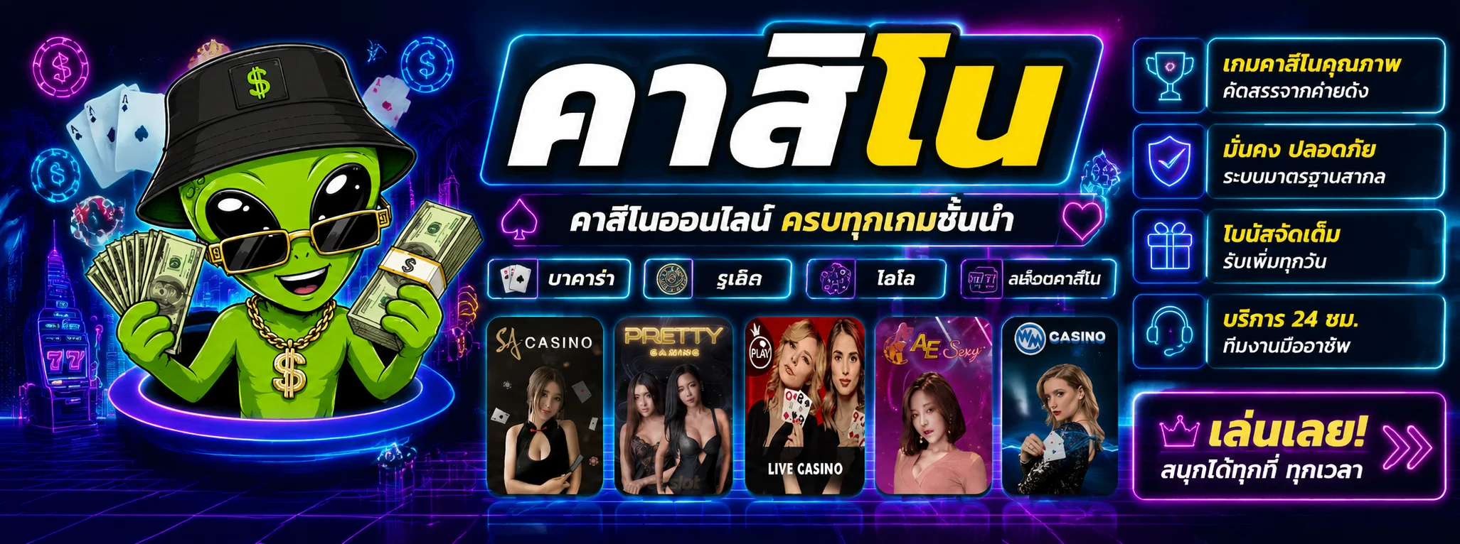 คาสิโนออนไลน์ เว็บตรง ถ่ายสดบาคาร่าจากบ่อนจริงที่ COPTER999
